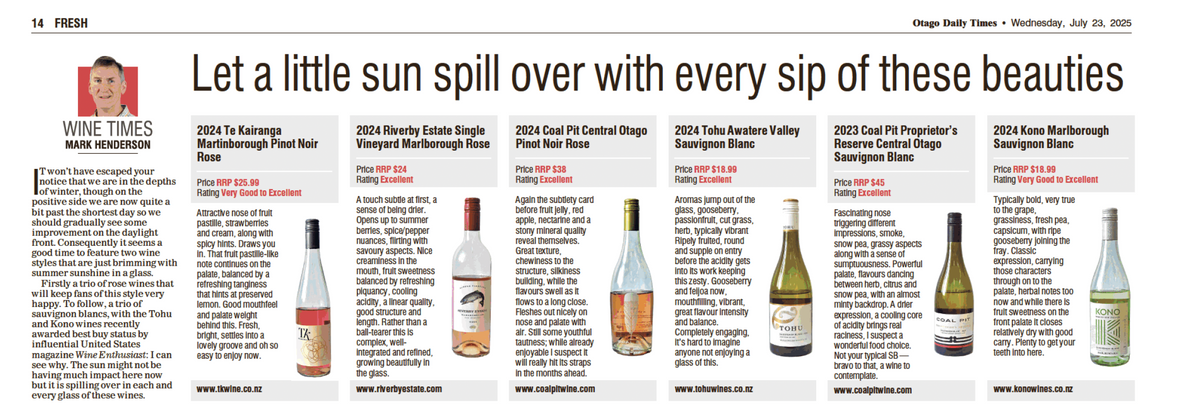 Let a little sun spill over with every sip of these beauties - ODT article